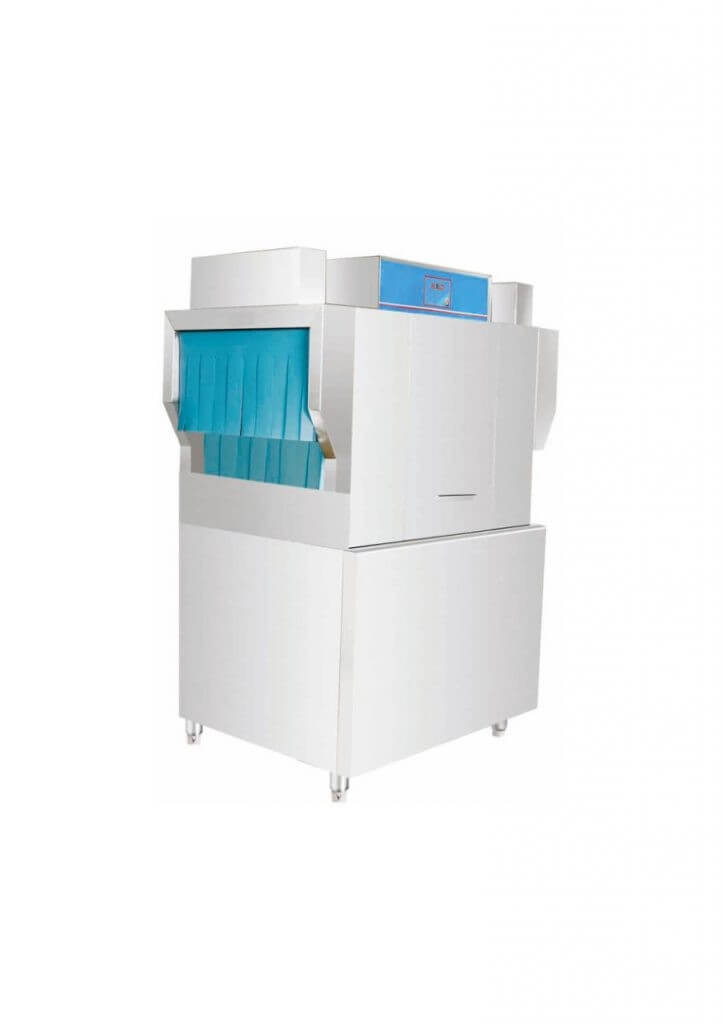 EHS-M90 rack conveyor dishwasher for high-volume kitchen washing