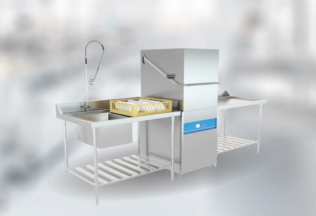 ECO-F1 hood type commercial dishwasher