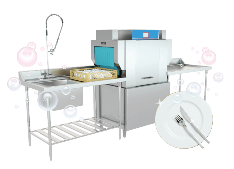 ECO-F1 hood type commercial dishwasher hero image